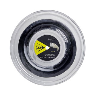 Dunlop Tennissaite Synthetic Gut (Allround) schwarz 200m Rolle